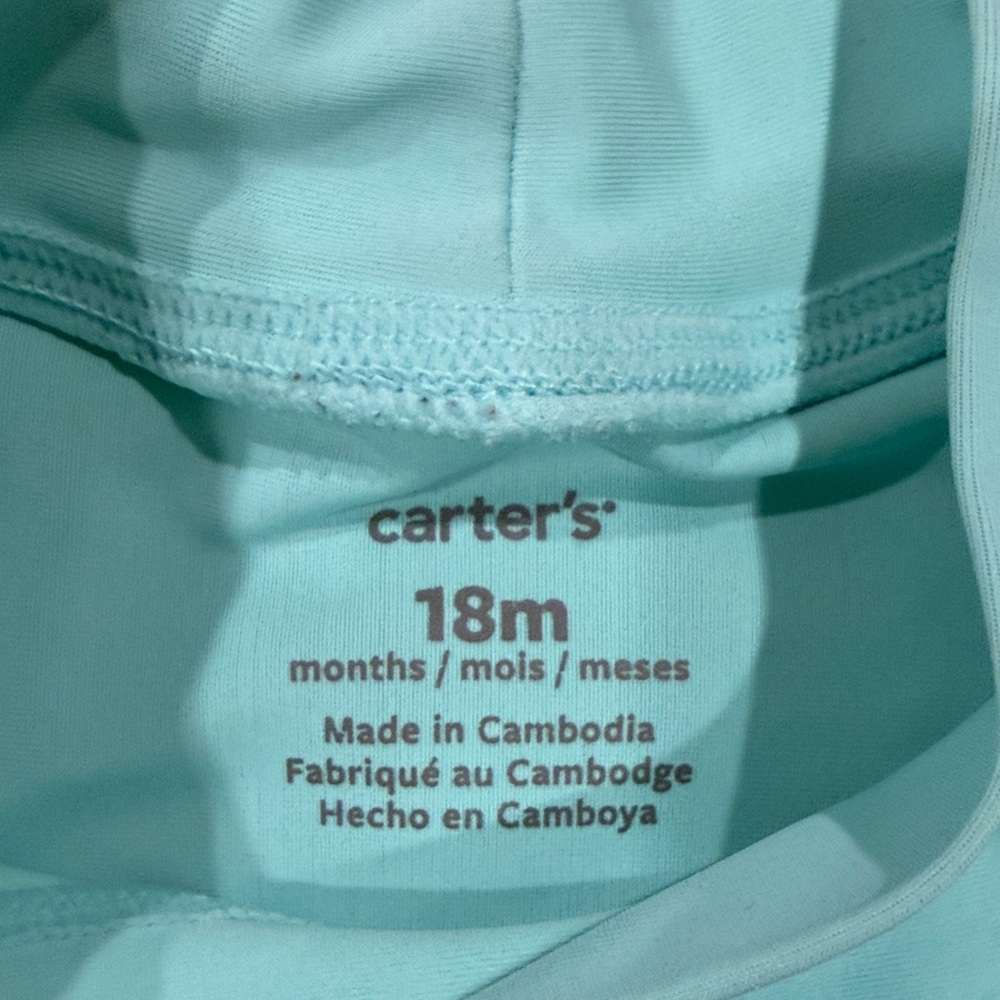 Carter's Blue Shark Surf Rashguard Set 18m - Picture 2 of 5